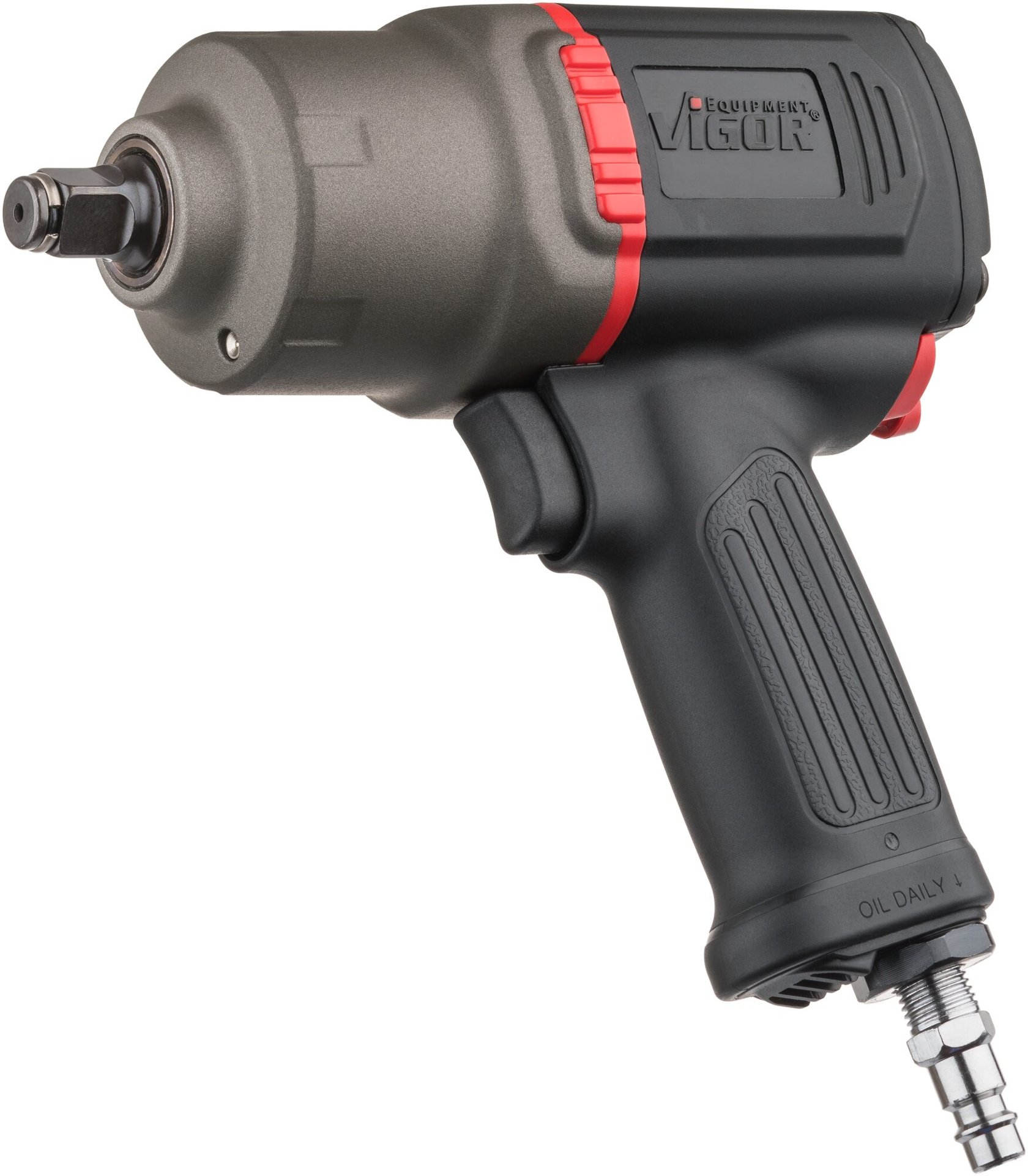 VIGOR Schlagschrauber ∙ V3653 ∙ Lösemoment maximal [Nm]: 1890 Nm ∙ 1/2 Zoll (12,5 mm) Vierkant massiv ∙ 186 mm ∙ Hochleistungs-Doppelhammer-Schlagwerk Produktbild img4 L