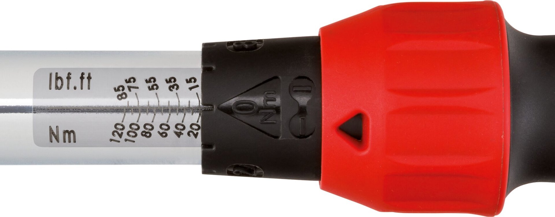 VIGOR Drehmomentschlüssel ∙ V3898 ∙ Drehmomentbereich min-max: 20 – 120 Nm ∙ Genauigkeit: 4% ∙ 1/2 Zoll (12,5 mm) Vierkant massiv ∙ 445 mm Produktbild img4 L