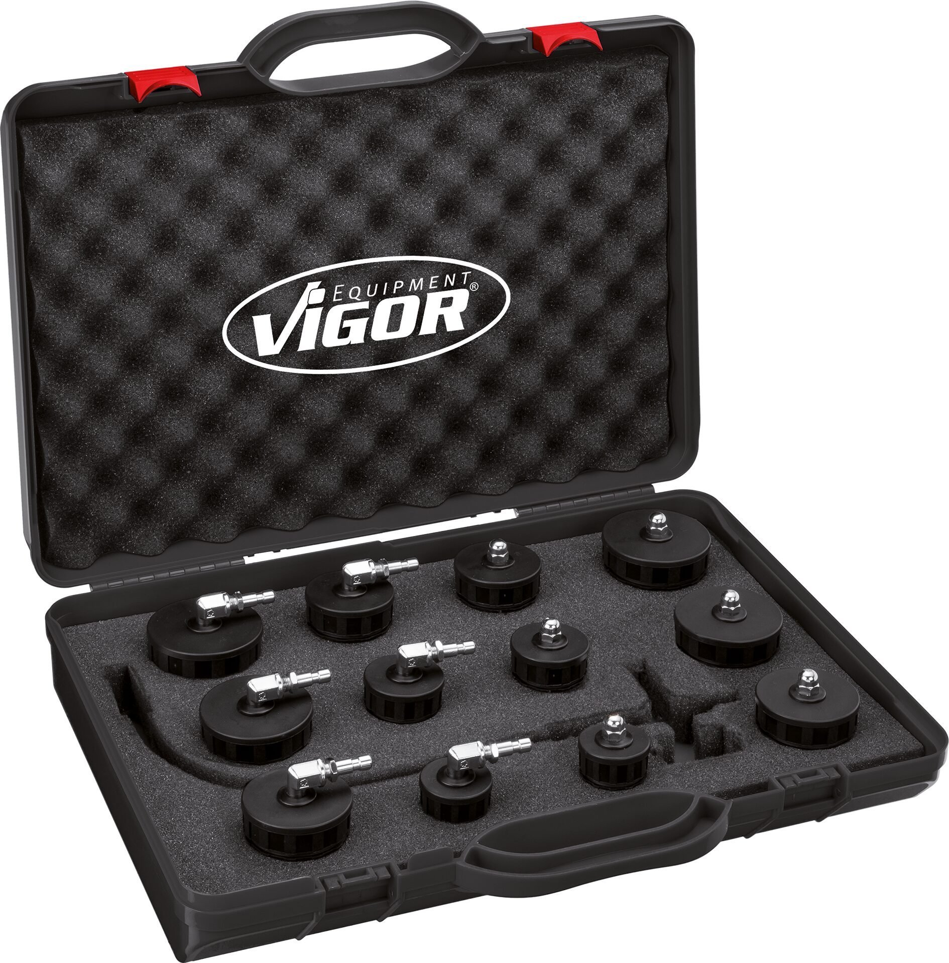 VIGOR Turbosystem-Abdrücker Satz ∙ für Klicksysteme ∙ V4192 ∙ 12-teilig ∙ Anzahl Werkzeuge: 12 Produktbild img1 L