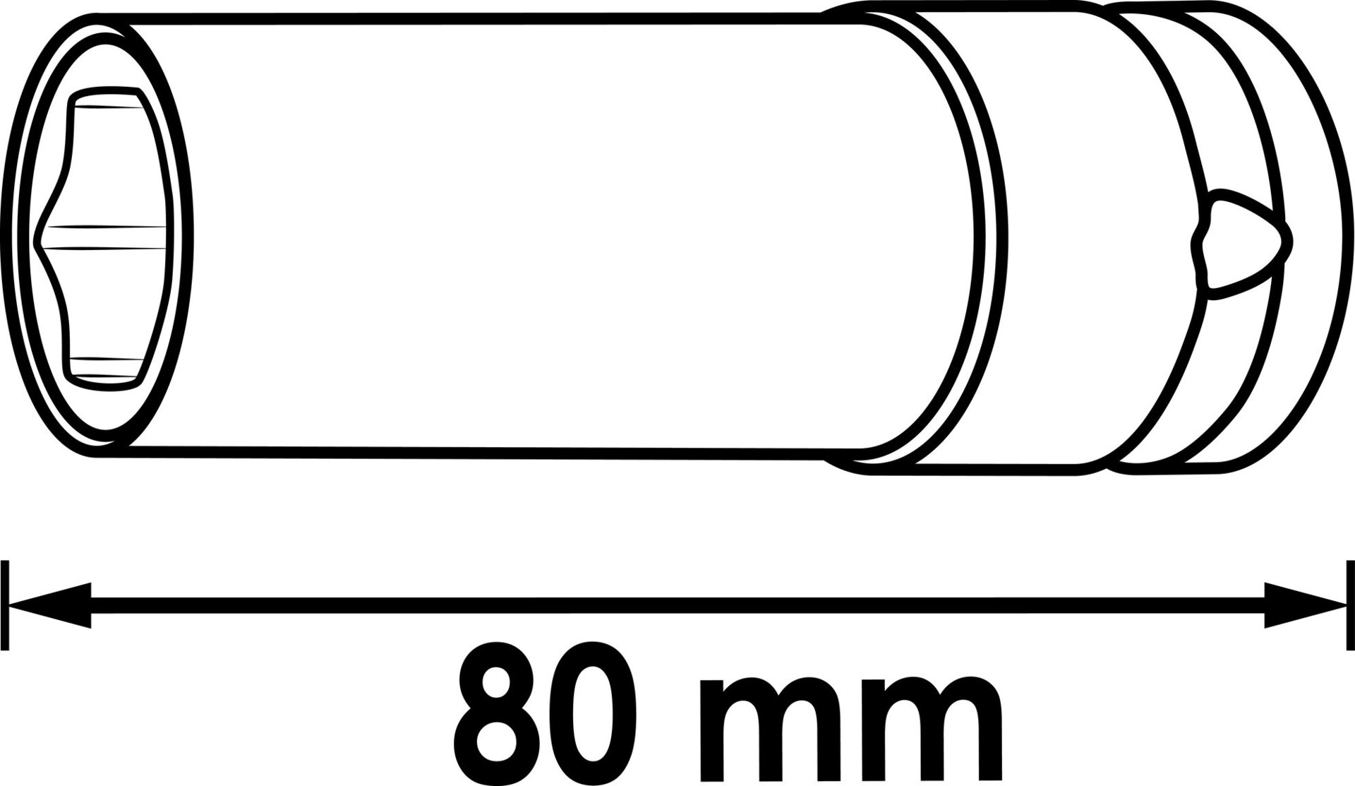 VIGOR Schlagschrauber Steckschlüsseleinsatz ∙ MERCEDES-BENZ ∙ V4309 ∙ 1/2 Zoll (12,5 mm) Vierkant hohl ∙ Radschrauben Hybrid Sonderprofil ∙ SW 17 mm Produktbild img6 L