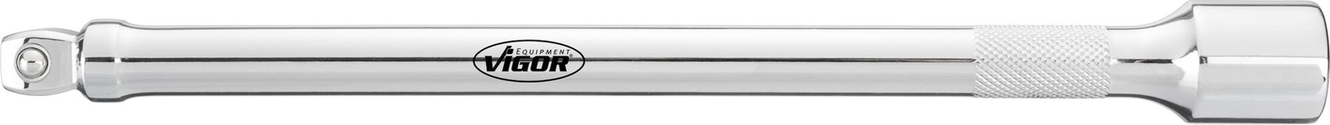 VIGOR Schwenkbare Verlängerung ∙ V4319 ∙ 1/2 Zoll (12,5 mm) Vierkant hohl ∙ 1/2 Zoll (12,5 mm) Vierkant massiv ∙ 250 mm Produktbild img1 L