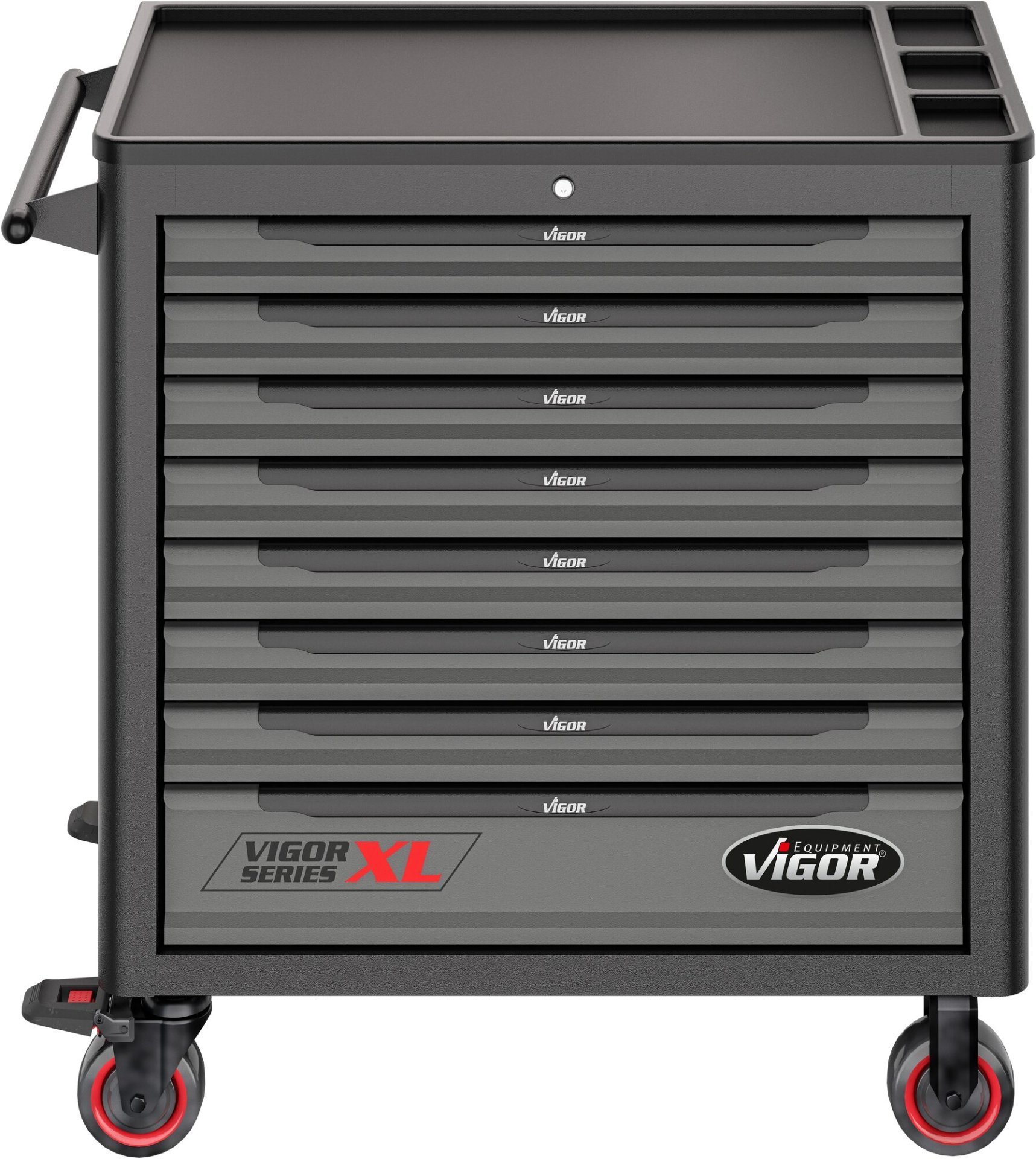 VIGOR Werkstattwagen Series&nbsp;XL ∙ Kunststoff-Arbeitsplatte ∙ mit Sortiment ∙ V5434 ∙ 499-teilig ∙ Anzahl Werkzeuge: 499 Produktbild img17 L