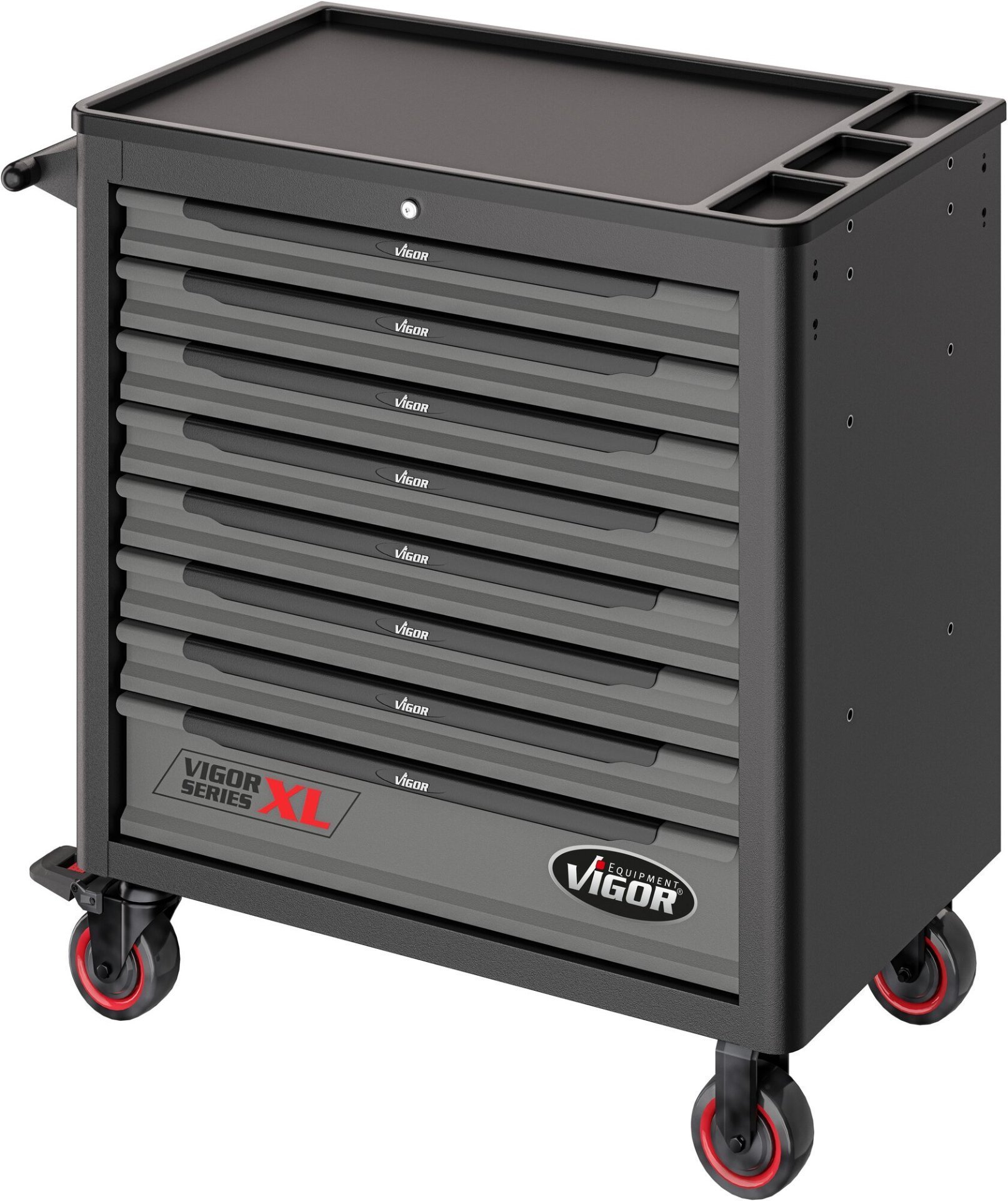 VIGOR Werkstattwagen Series&nbsp;XL ∙ Kunststoff-Arbeitsplatte ∙ mit Sortiment ∙ V5434 ∙ 499-teilig ∙ Anzahl Werkzeuge: 499 Produktbild img6 L