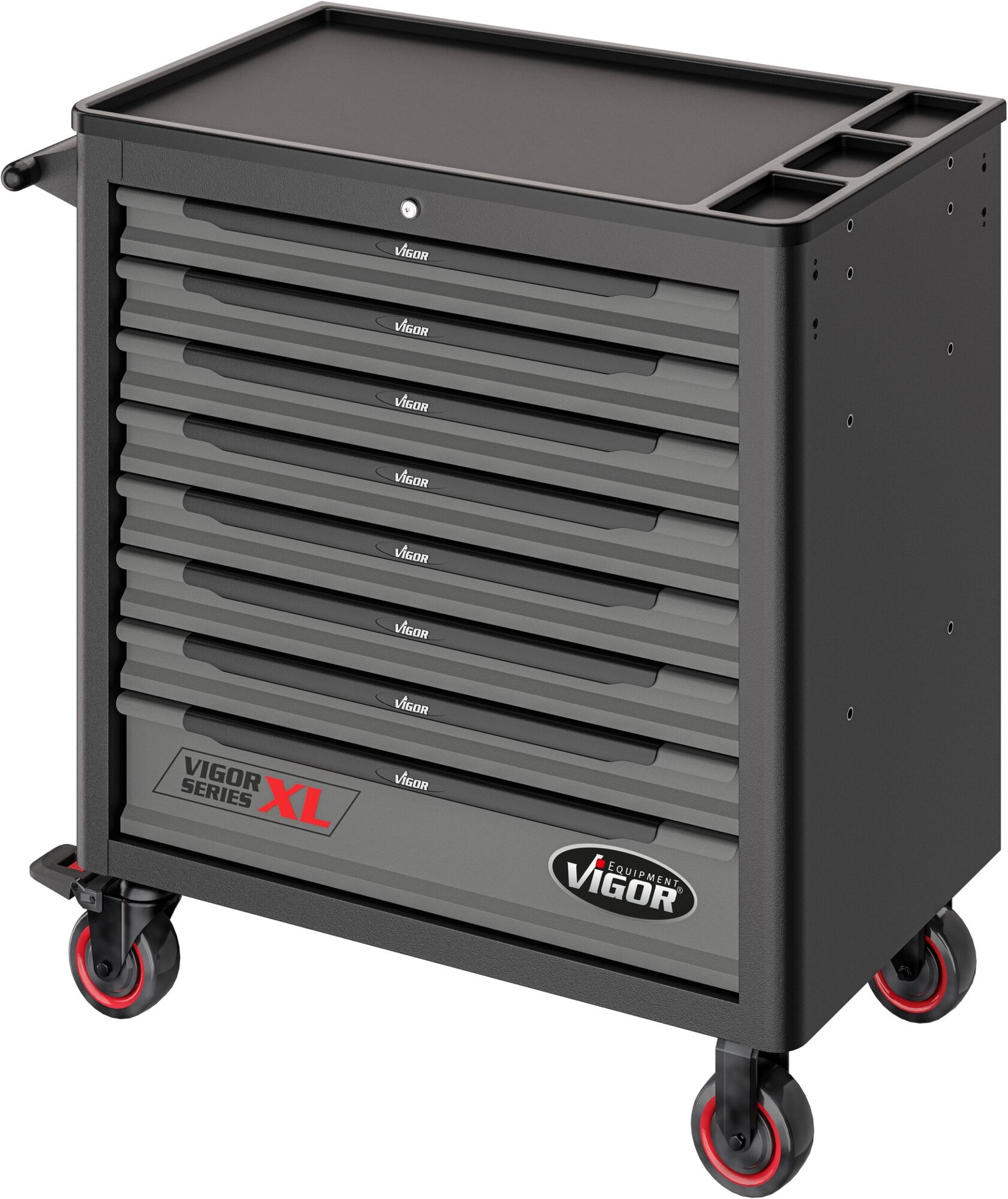 VIGOR Werkstattwagen Series&nbsp;XL ∙ Kunststoff-Arbeitsplatte ∙ mit Sortiment ∙ V5434 ∙ 499-teilig ∙ Anzahl Werkzeuge: 499 Produktbild img6 L