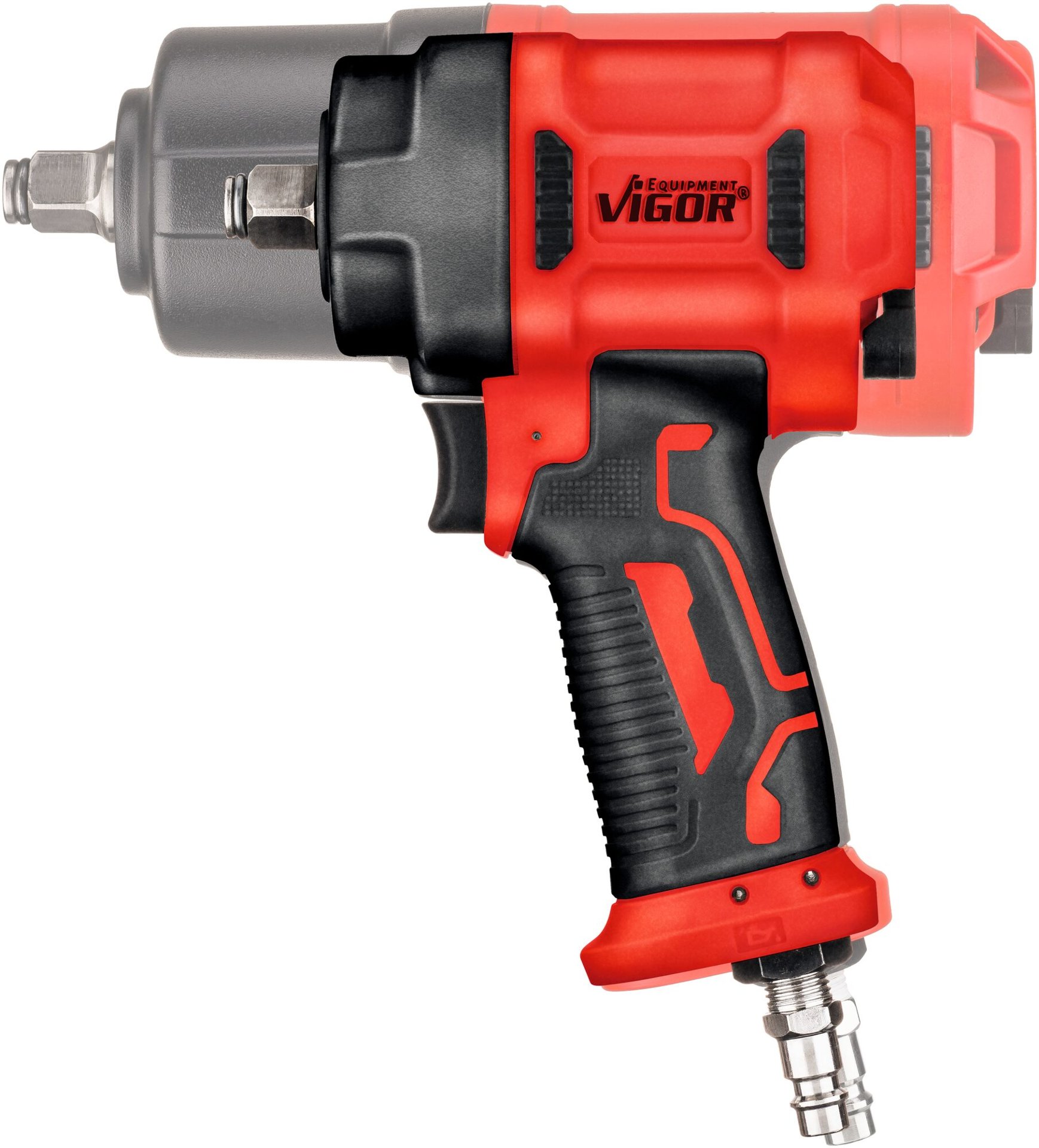 VIGOR Schlagschrauber ∙ V4800N ∙ Lösemoment maximal [Nm]: 1720 Nm ∙ 1/2 Zoll (12,5 mm) Vierkant massiv ∙ Hochleistungs-Doppelhammer-Schlagwerk Produktbild img2 L