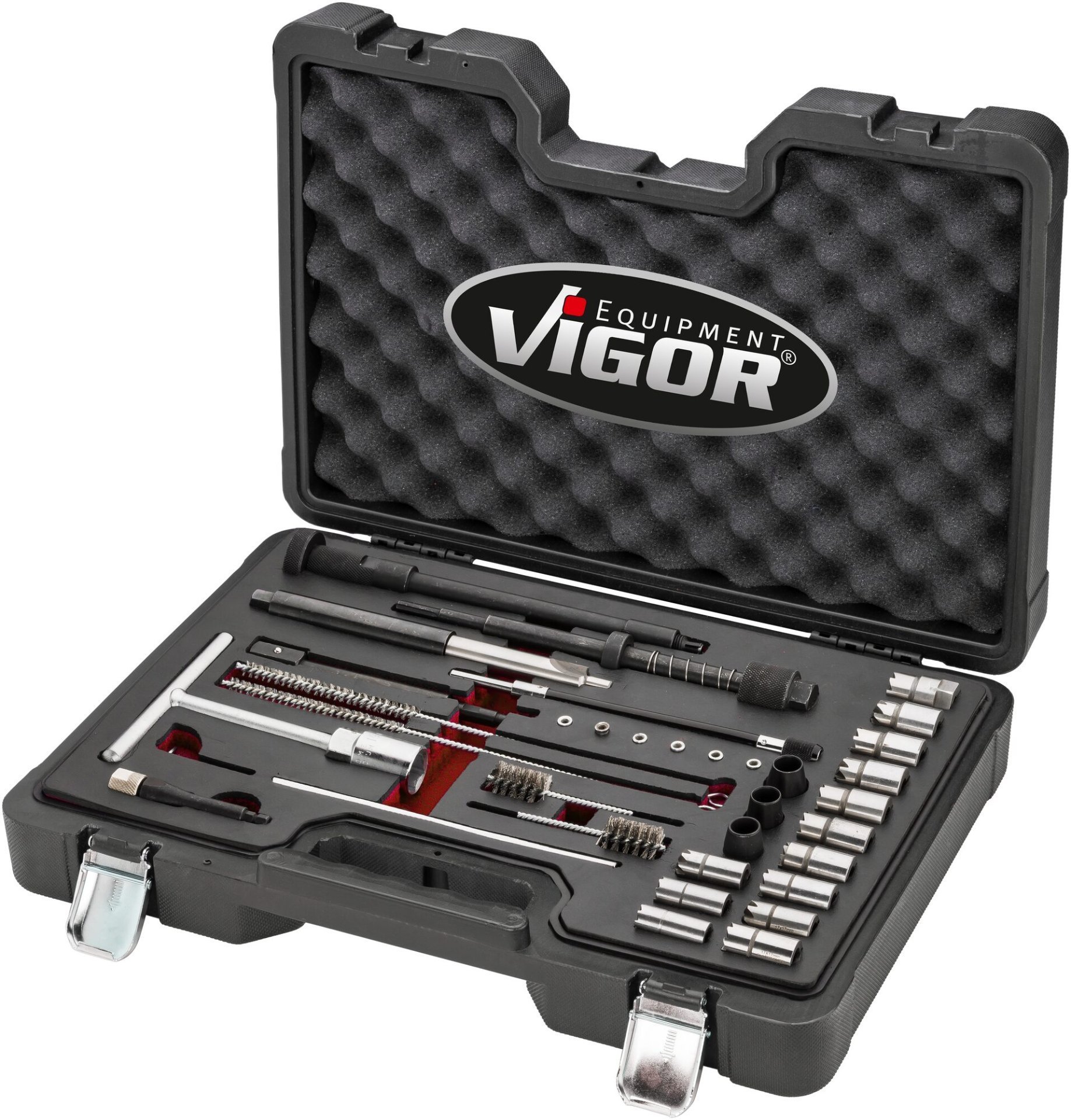 VIGOR Injektorschacht Reinigungs Satz ∙ V4941N ∙ 23-teilig ∙ Anzahl Werkzeuge: 23 Produktbild img17 L