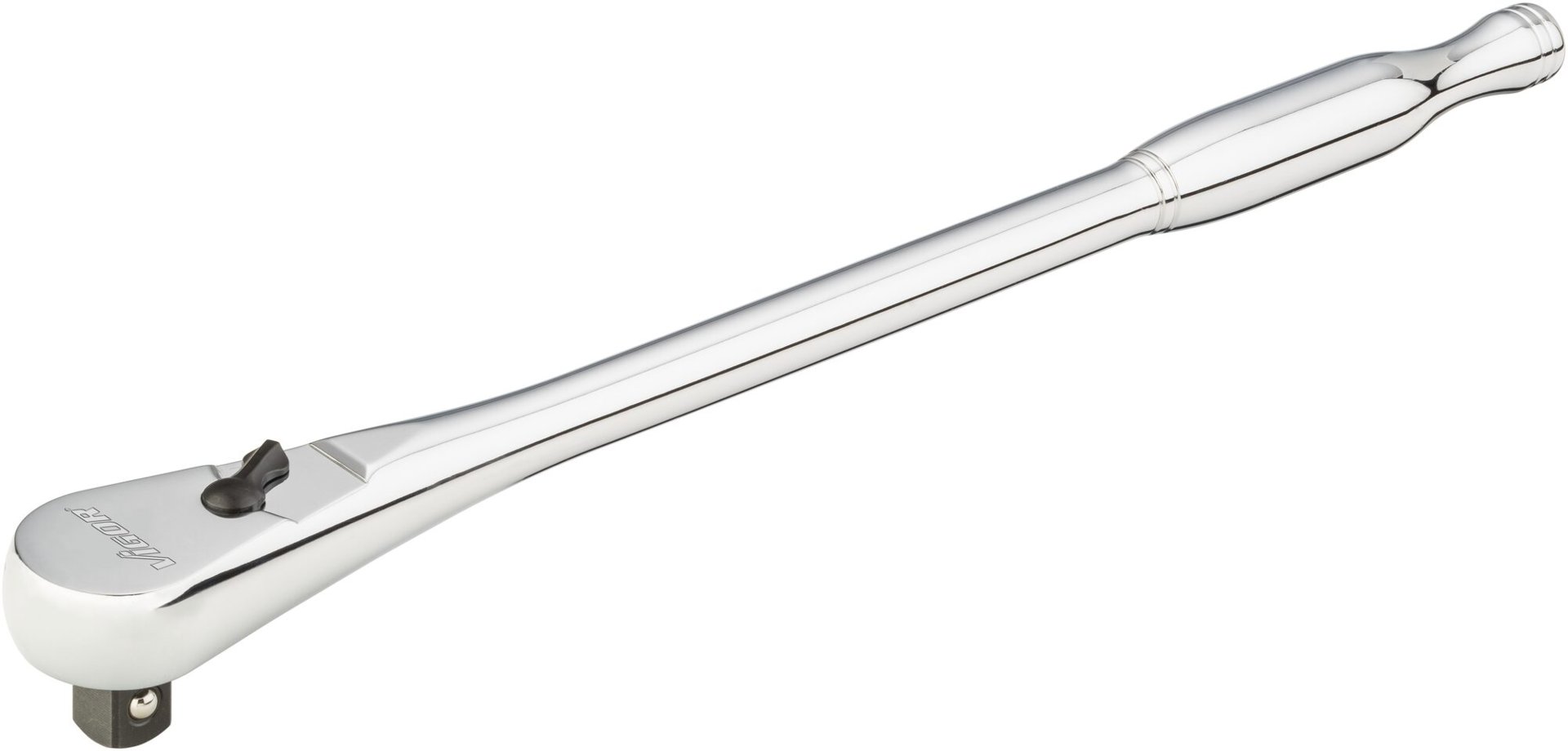 VIGOR Feinzahn-Umschaltknarre ∙ lange Ausführung ∙ V4946 ∙ 1/2 Zoll (12,5 mm) Vierkant massiv ∙ 380 mm Produktbild img3 L