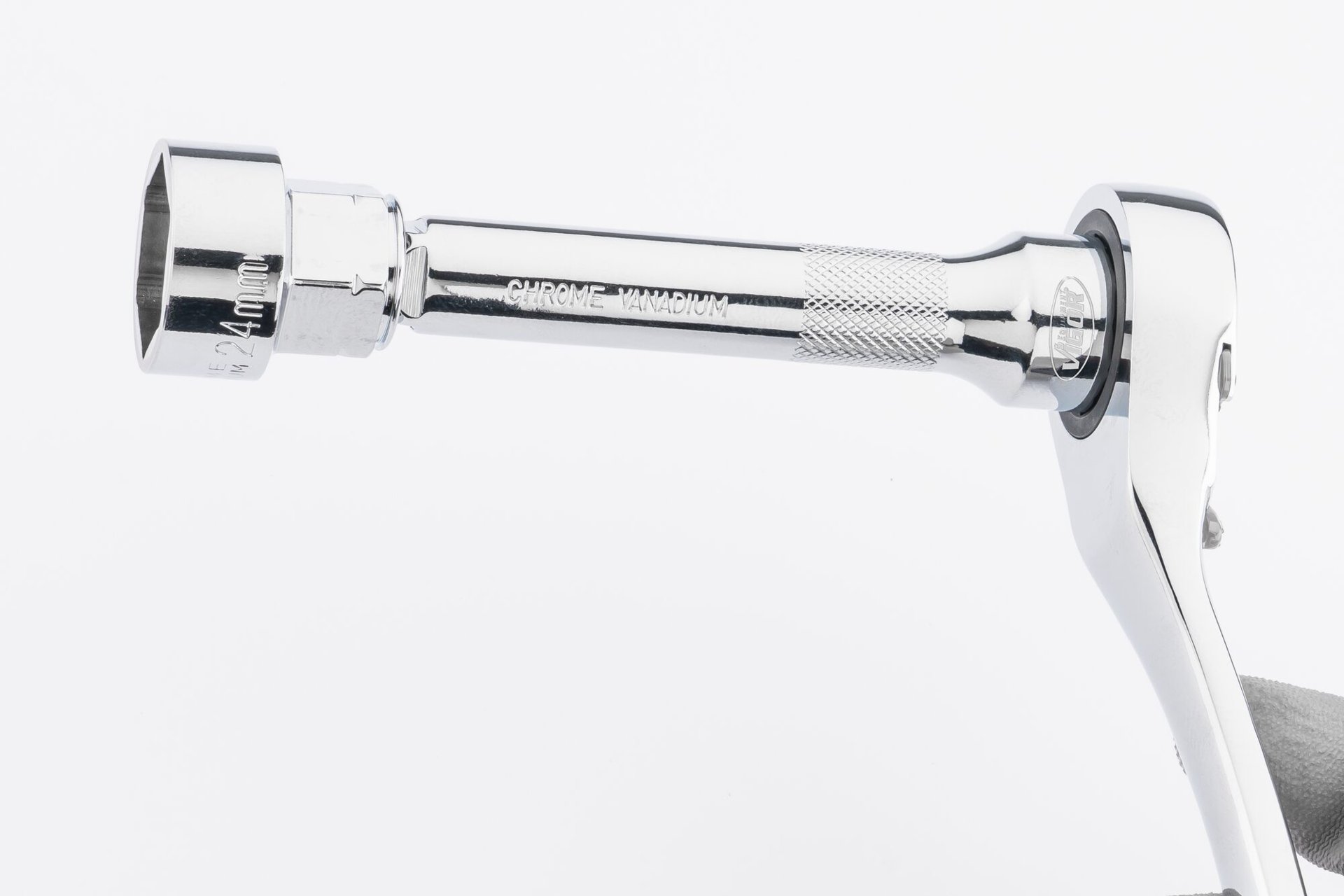 VIGOR Steckschlüssel Satz ∙ superflach ∙ V5202 ∙ 1/4 Zoll (6,3 mm) Vierkant hohl ∙ Außen Sechskant Profil ∙ 25-teilig ∙ 4&nbsp;–&nbsp;14 ∙ Anzahl Werkzeuge: 25 Produktbild img25 L