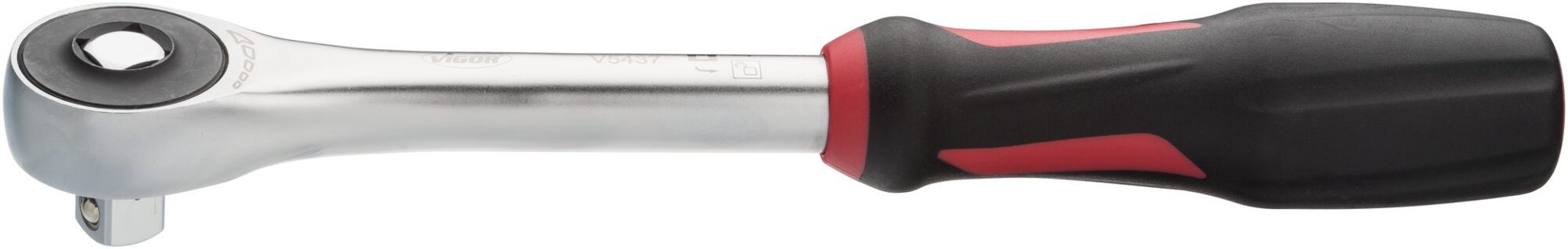 VIGOR 360° Drehgriff-Umschaltknarre ∙ V5437 ∙ 1/2 Zoll (12,5 mm) Vierkant massiv ∙ 288 mm Produktbild img1 L