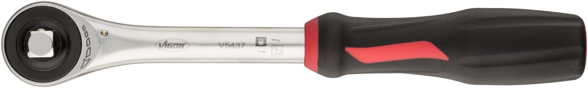 VIGOR 360° Drehgriff-Umschaltknarre ∙ V5437 ∙ 1/2 Zoll (12,5 mm) Vierkant massiv ∙ 288 mm Produktbild img7 L