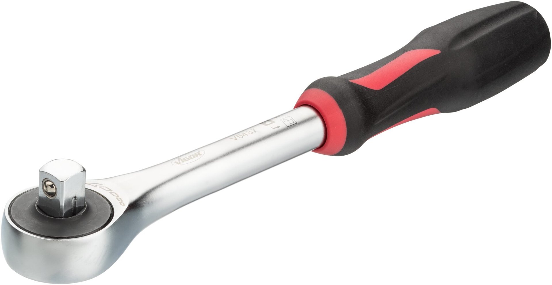 VIGOR 360° Drehgriff-Umschaltknarre ∙ V5437 ∙ 1/2 Zoll (12,5 mm) Vierkant massiv ∙ 288 mm Produktbild img5 L