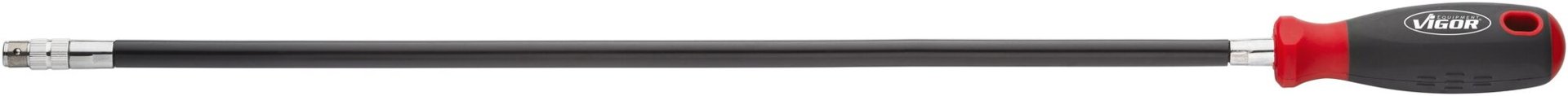 VIGOR Schraubendreher Satz ∙ extra lang ∙ flexibel ∙ V5485N ∙ 1/4 Zoll (6,3 mm) Sechskant massiv, 1/4 Zoll (6,3 mm) Vierkant hohl ∙ Außen Sechskant Profil, Innen TORX® Profil, Kreuzschlitz Profil PH, Schlitz Profil ∙ 18-teilig ∙ 5 ∙ 6 ∙ 7 ∙ 8 ∙ 10 mm ∙ Anzahl Werkzeuge: 18 Produktbild img6 L