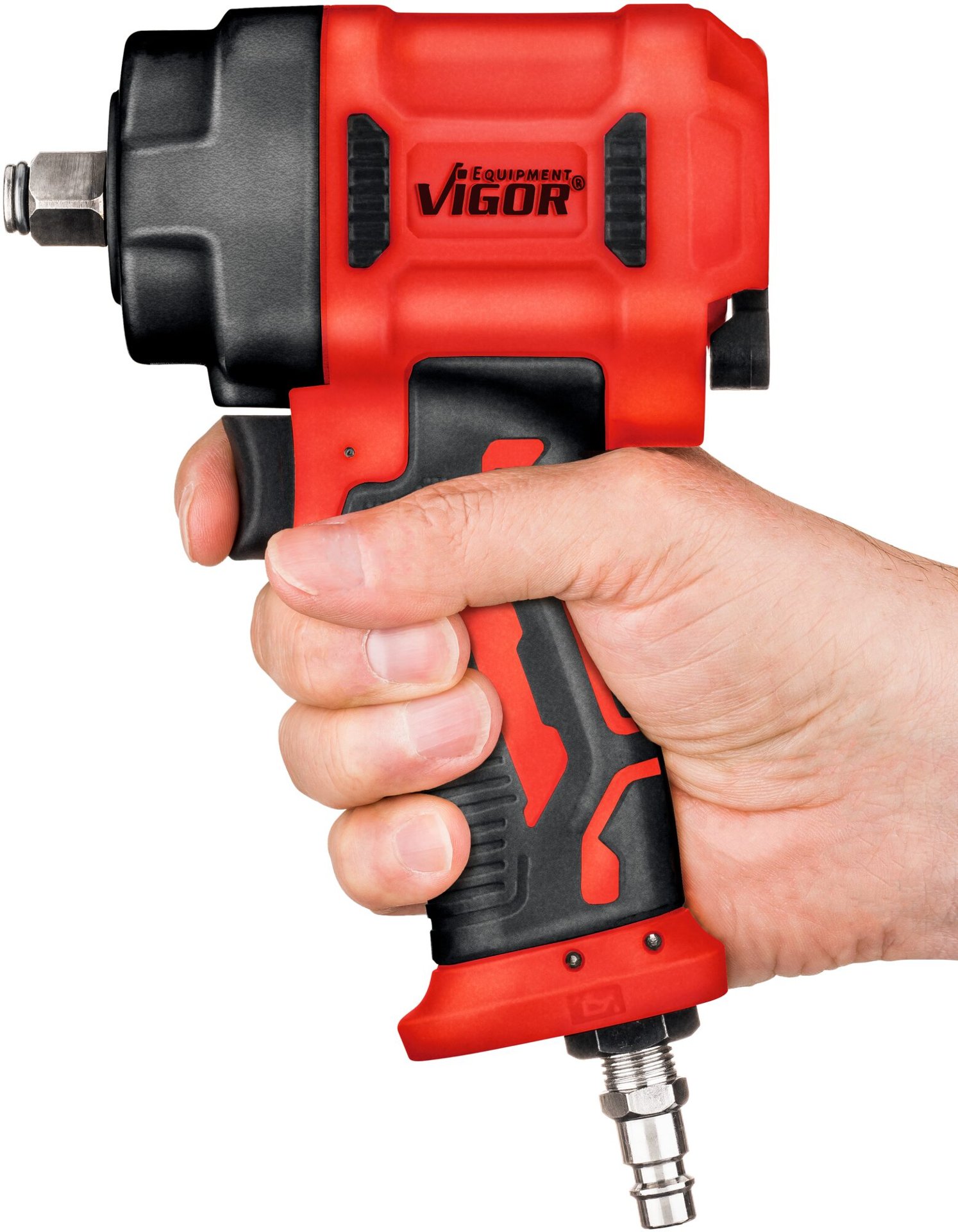 VIGOR Mini Schlagschrauber ∙ V5671N ∙ Lösemoment maximal [Nm]: 1200 Nm ∙ 1/2 Zoll (12,5 mm) Vierkant massiv ∙ Jumbohammer-Schlagwerk Produktbild img10 L