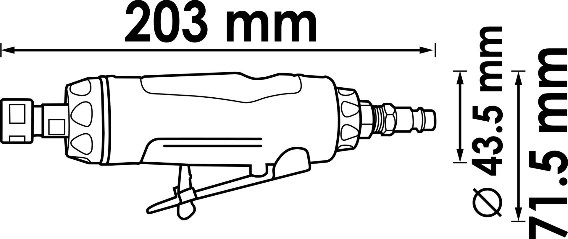 VIGOR Stabschleifer ∙ gerade ∙ V5672 ∙ 203 mm Produktbild img11 L