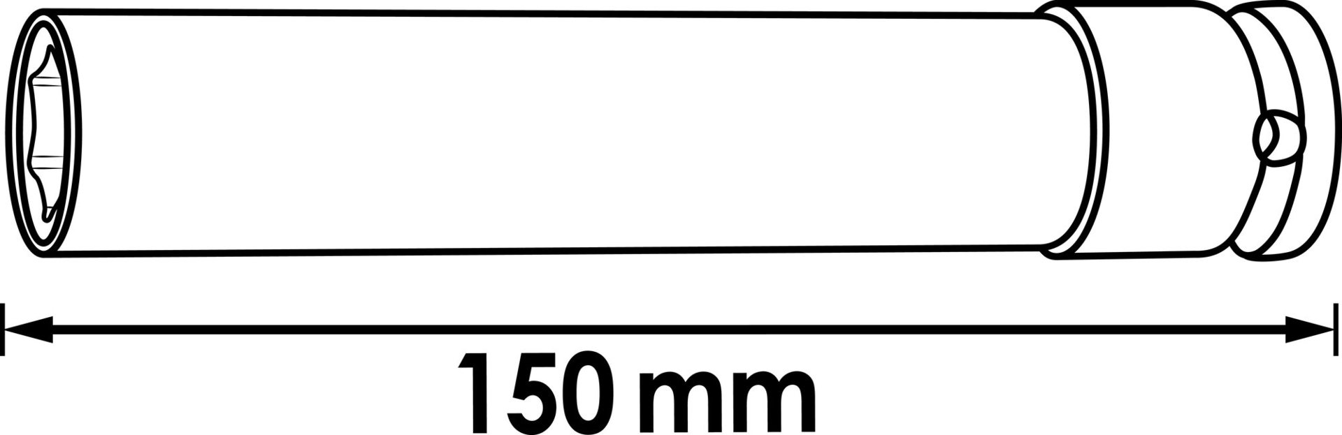 VIGOR Schlagschrauber Steckschlüsseleinsatz ∙ lang ∙ V5930 ∙ 1/2 Zoll (12,5 mm) Vierkant hohl ∙ Außen Sechskant Profil ∙ SW 17 mm Produktbild img6 L