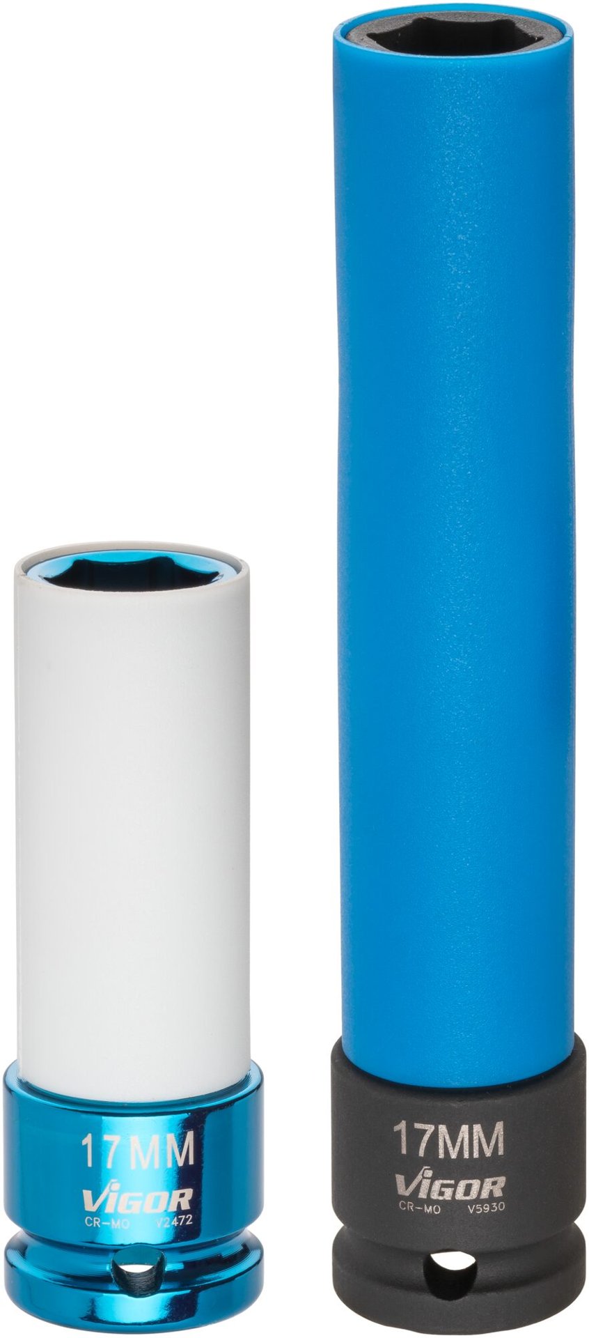 VIGOR Schlagschrauber Steckschlüsseleinsatz ∙ lang ∙ V5930 ∙ 1/2 Zoll (12,5 mm) Vierkant hohl ∙ Außen Sechskant Profil ∙ SW 17 mm Produktbild img5 L