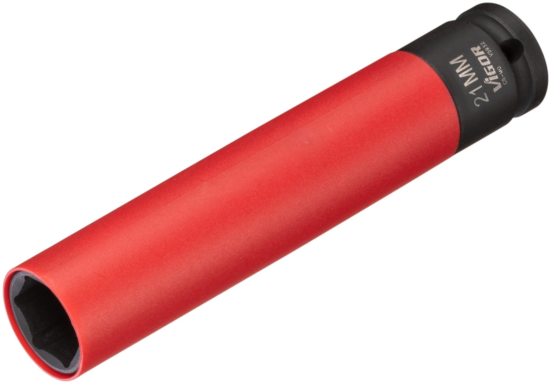 VIGOR Schlagschrauber Steckschlüsseleinsatz ∙ lang ∙ V5932 ∙ 1/2 Zoll (12,5 mm) Vierkant hohl ∙ Außen Sechskant Profil ∙ SW 21 mm Produktbild img3 L