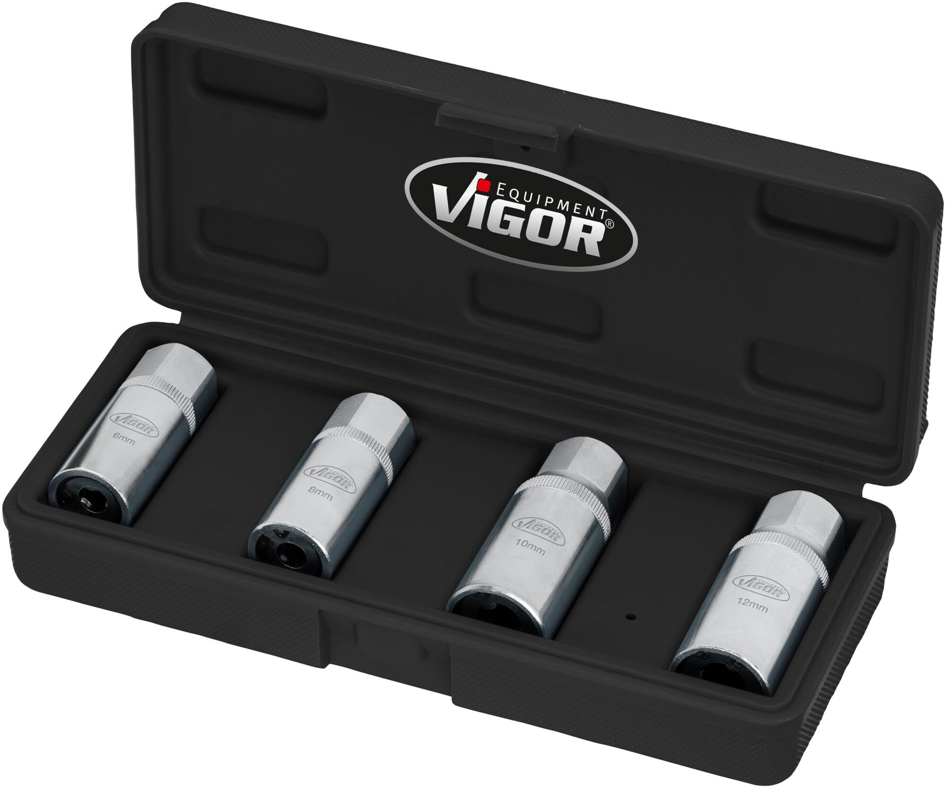 VIGOR Stehbolzen-Ausdreher Satz ∙ V6412/4 ∙ 1/2 Zoll (12,5 mm) Vierkant hohl ∙ 4-teilig ∙ Anzahl Werkzeuge: 4 Produktbild img16 L