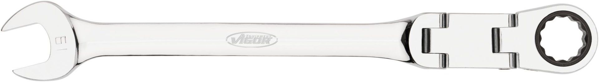 VIGOR Doppelgelenk Ratschen-Ring-Maulschlüssel Satz ∙ V6752/12 ∙ Außen Doppelsechskant Profil, Außen Sechskant Profil ∙ 12-teilig ∙ 8 – 19 mm ∙ Anzahl Werkzeuge: 12 Produktbild img10 L