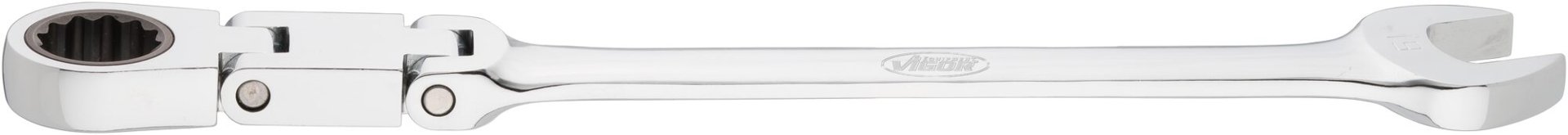 VIGOR Doppelgelenk Ratschen-Ring-Maulschlüssel Satz ∙ V6752/12 ∙ Außen Doppelsechskant Profil, Außen Sechskant Profil ∙ 12-teilig ∙ 8 – 19 mm ∙ Anzahl Werkzeuge: 12 Produktbild img11 L