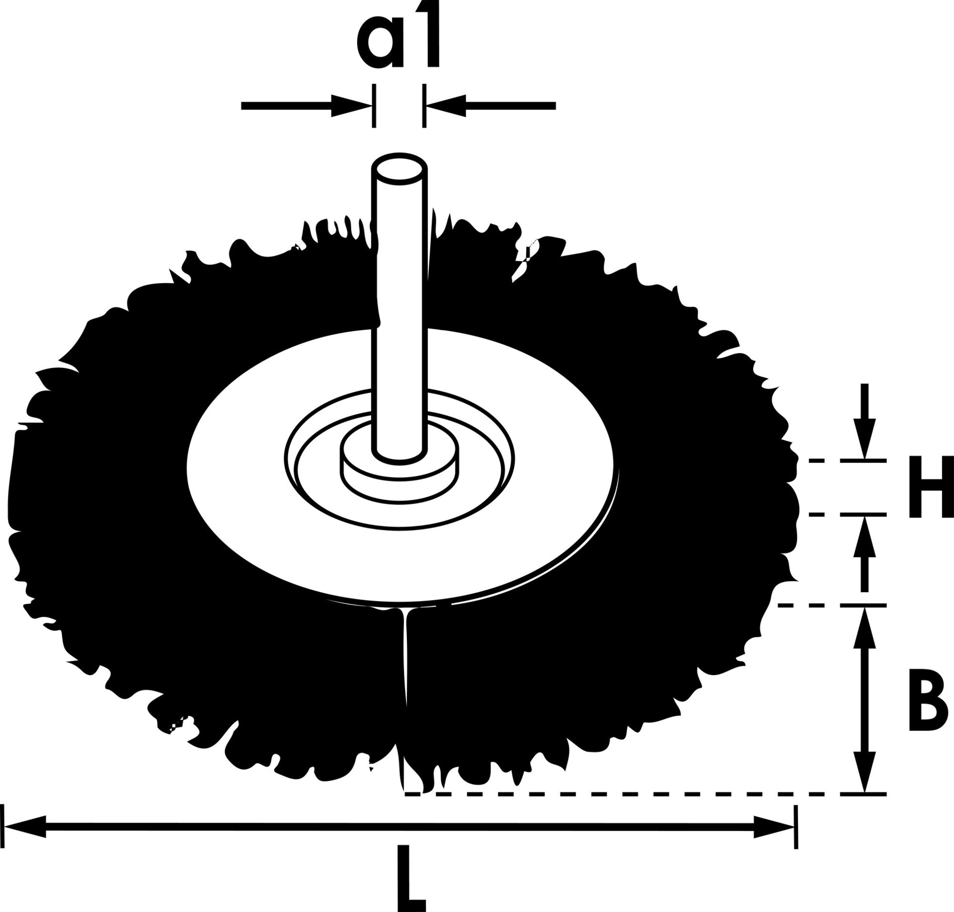 VIGOR Scheibenbürste ∙ 100&nbsp;mm ∙ grob ∙ V6803-100 Produktbild img3 L