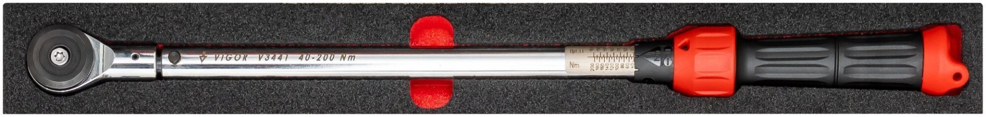 VIGOR Drehmomentschlüssel Einlage ∙ inklusive 40 – 200 Nm Drehmomentschlüssel ∙ V6831 ∙ 1-teilig ∙ Anzahl Werkzeuge: 1 Produktbild img1 L