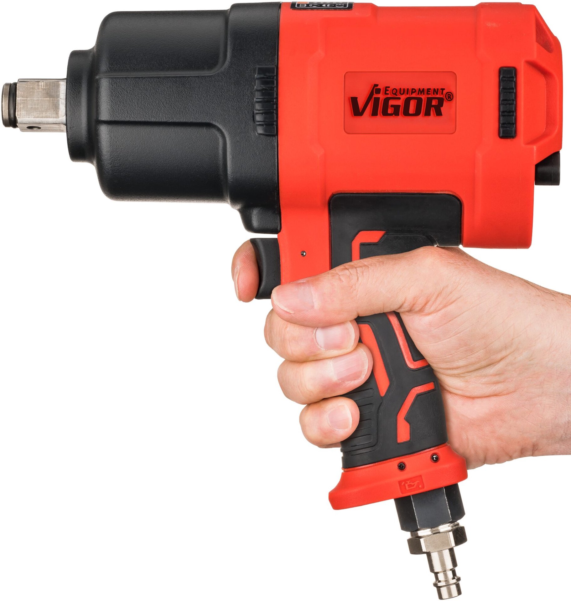 VIGOR Schlagschrauber ∙ V6899N ∙ Lösemoment maximal [Nm]: 2300 Nm ∙ 3/4 Zoll (20 mm) Vierkant massiv ∙ Hochleistungs-Doppelhammer-Schlagwerk Produktbild img13 L