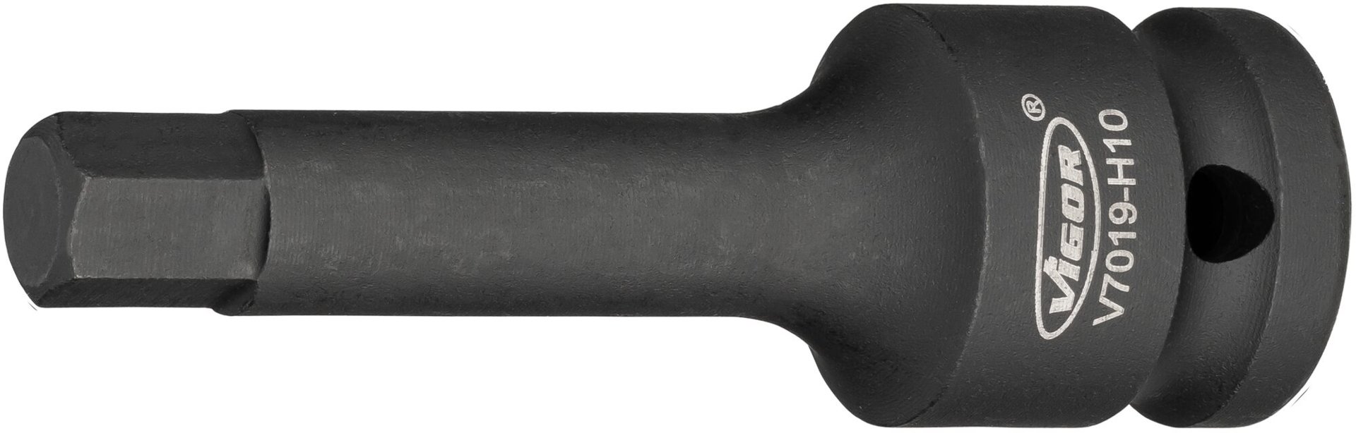 VIGOR Schlagschrauber Schraubendrehereinsatz Satz ∙ V7019 ∙ 1/2 Zoll (12,5 mm) Vierkant hohl ∙ Innen Sechskant Profil ∙ 8-teilig ∙ 5&nbsp;–&nbsp;19 ∙ Anzahl Werkzeuge: 8 Produktbild img7 L