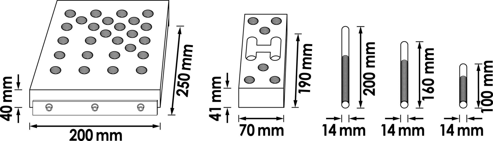VIGOR Universal Pressunterlage ∙ V7525 ∙ 17-teilig ∙ Anzahl Werkzeuge: 17 Produktbild img8 L