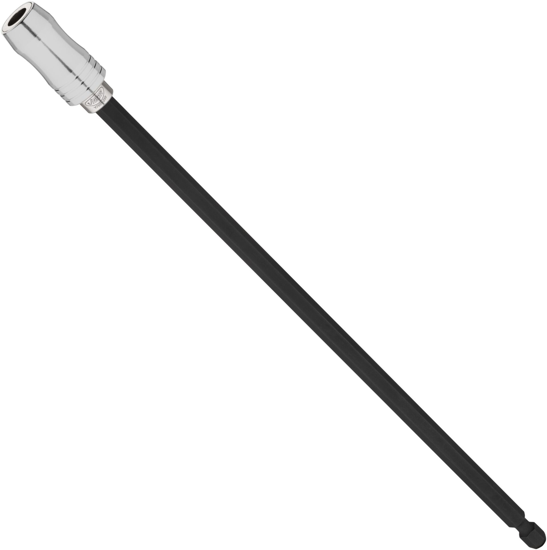 VIGOR Bithalter ∙ mit Magnetring ∙ lang ∙ V7601-250 ∙ 1/4 Zoll (6,3 mm) Sechskant massiv ∙ 1/4 Zoll (6,3 mm) Sechskant hohl ∙ 250 mm Produktbild img1 L
