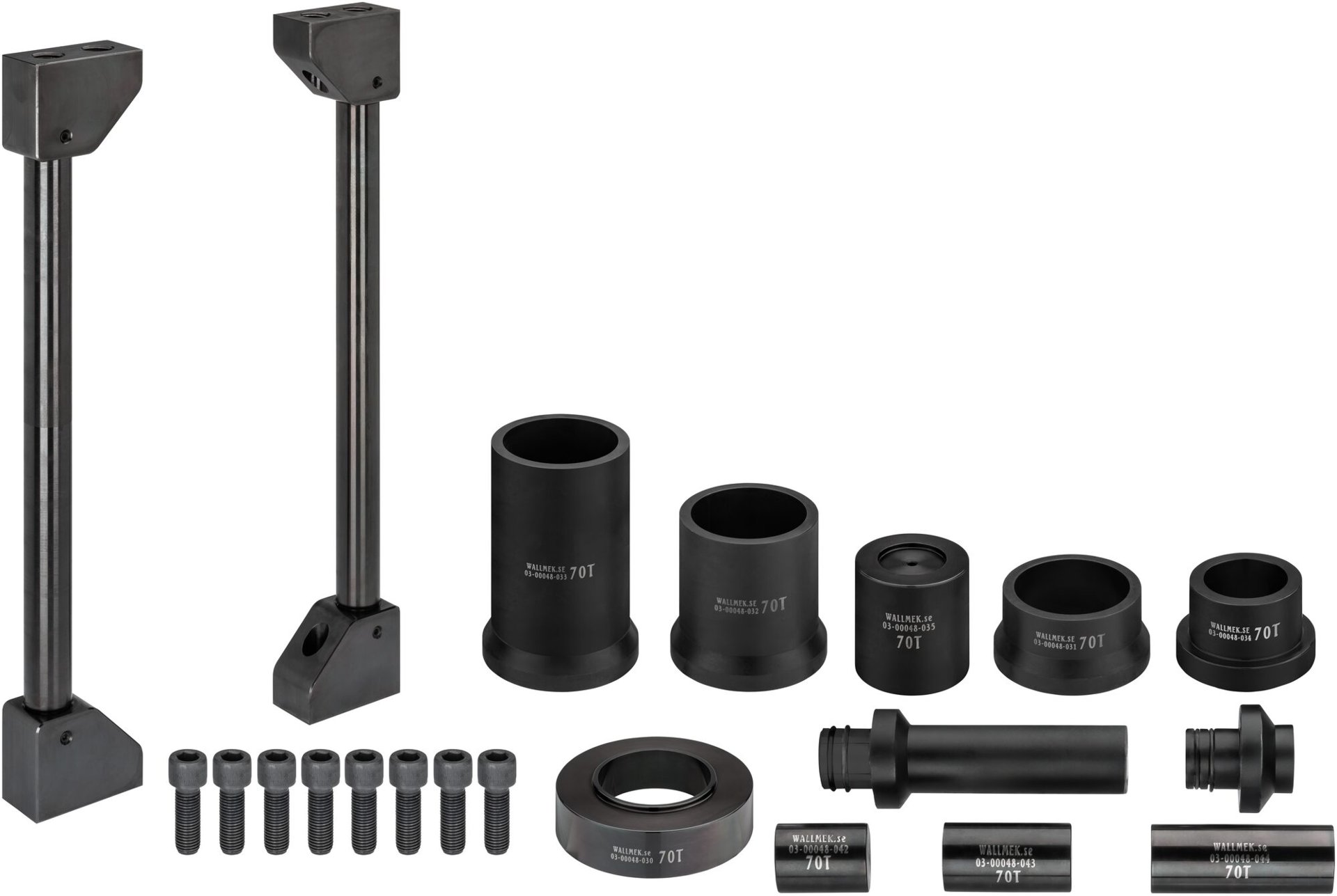VIGOR Erweiterungs Satz Universal-Pressrahmen Nkw 70 Tonnen für Achsschenkel- und Fixierbolzen ∙ V8666 ∙ 21-teilig ∙ Anzahl Werkzeuge: 21 Produktbild img1 L