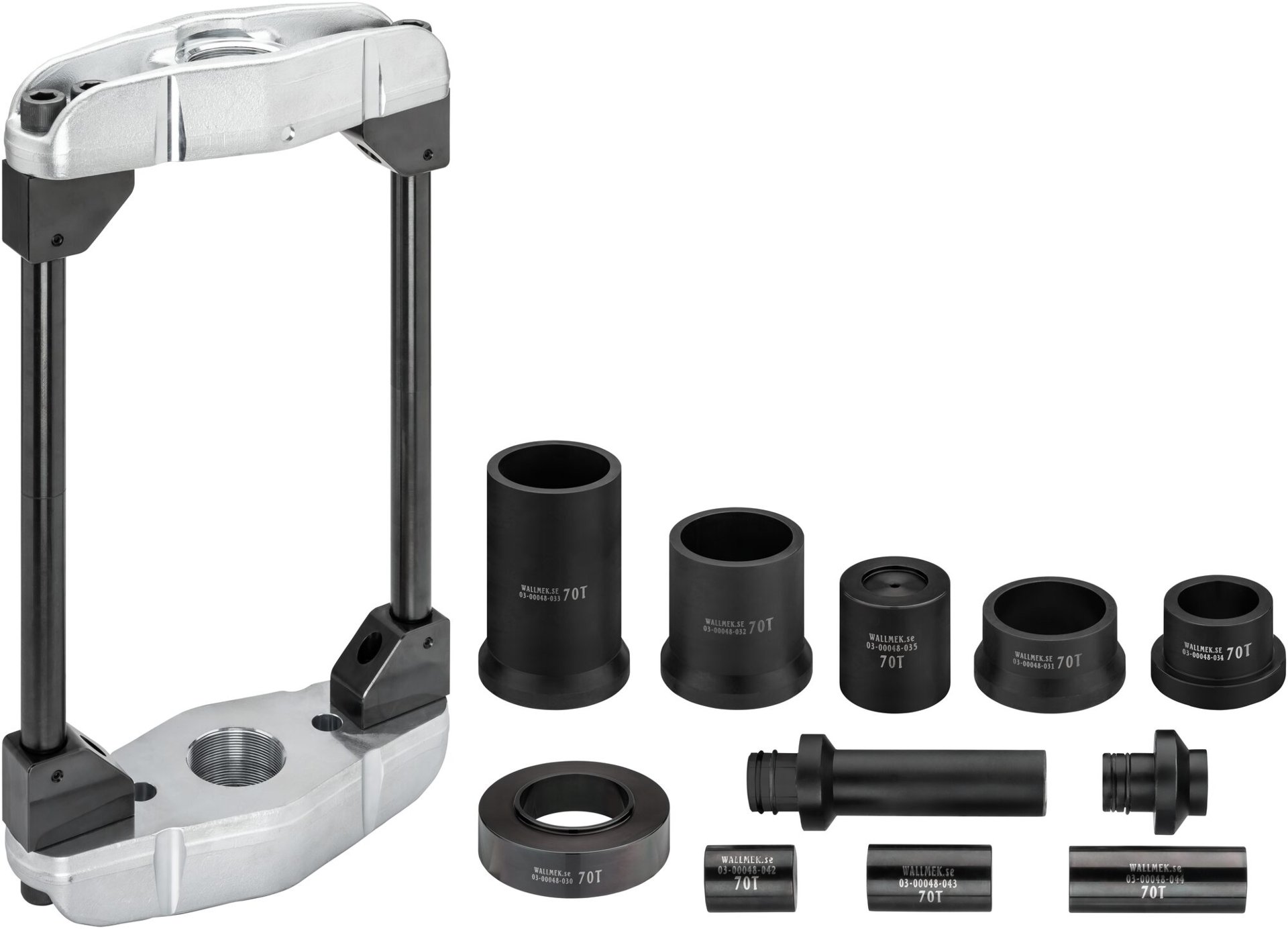 VIGOR Universal-Pressrahmen Nkw 70 Tonnen für Achsschenkel- und Fixierbolzen ∙ V8667 ∙ 23-teilig ∙ Anzahl Werkzeuge: 23 Produktbild img1 L