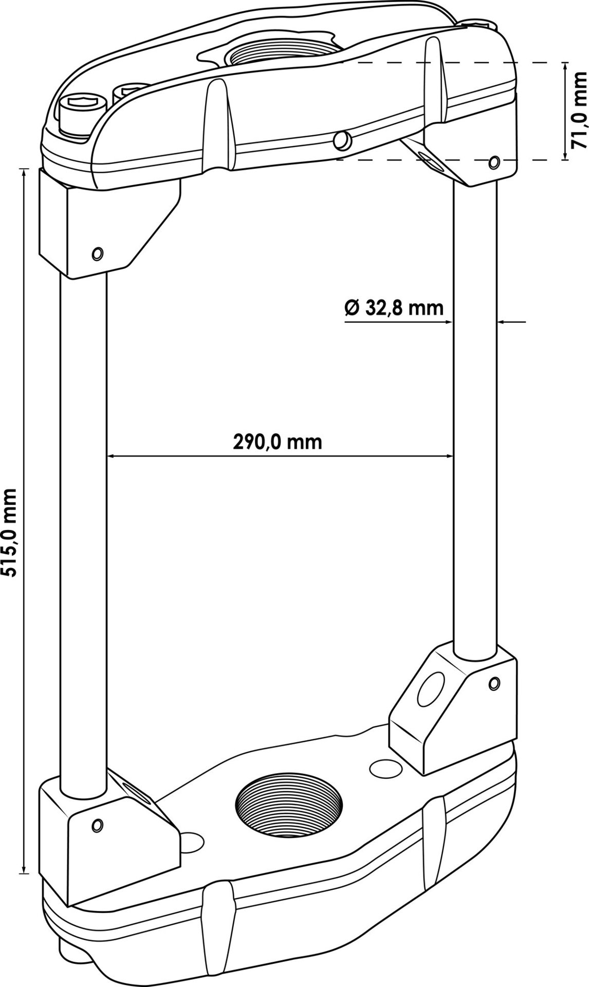 VIGOR Universal-Pressrahmen Nkw 70 Tonnen für Achsschenkel- und Fixierbolzen ∙ V8667 ∙ 23-teilig ∙ Anzahl Werkzeuge: 23 Produktbild img2 L