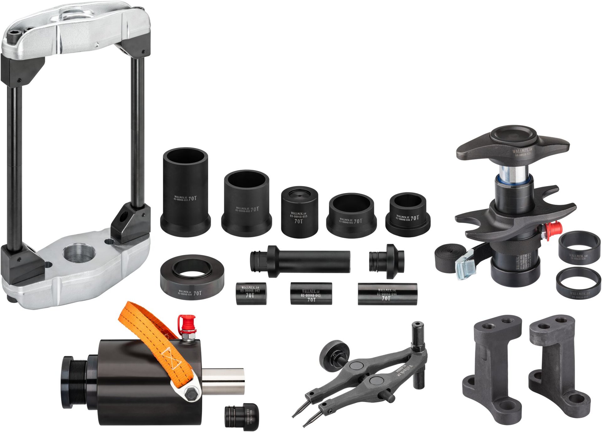 VIGOR Druckwerkzeug Satz 70 Tonnen ∙ universal ∙ V8721 ∙ 48-teilig ∙ Anzahl Werkzeuge: 48 Produktbild img1 L