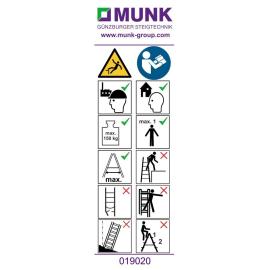 Hinweis-Aufkleber für Geschossleiter Aufkleber 19020 Produktbild