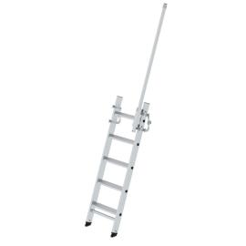 Stufen-Anlegeleiter LKW 5 Stufen, inkl. Magnet-Montagesatz inkl. Ausstiegsholm rechts Produktbild