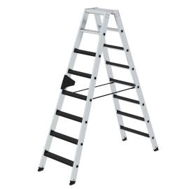 MUNK Stufen-Stehleiter beidseitig begehbar mit clip-step R13 Produktbild