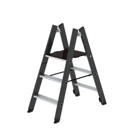 MUNK ML Klapptritt beidseitig begehbar RAL 7016 3 Stufen Produktbild