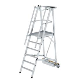 MUNK Plattformleiter klappbar mit schmalem Fahrwerk Produktbild