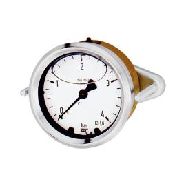 Glyzerinmano, Dreikantfrontring, G 1/2 exzent., 0-400,0 bar, Ø100 Produktbild