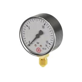 RIEGLER Standardmanometer, Kunststoffgeh., G 1/4 unten, 0 - 0,6 bar, Ø 63 Produktbild