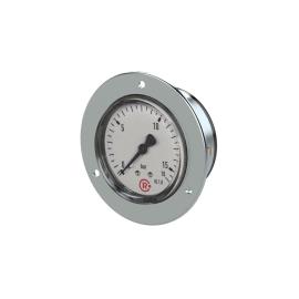 RIEGLER Standardmanometer, Frontring verchr., G 1/4 hinten, 0-16,0 bar, Ø 63 Produktbild