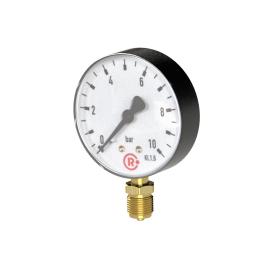 RIEGLER Standardmanometer, Kunststoffgeh., G 1/2 unten, -1/+9,0 bar, Ø 80 Produktbild