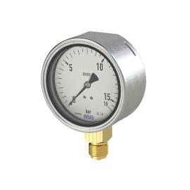 RIEGLER Manometer, Robustausführung, G 1/2 unten, 0 - 160,0 bar, Ø 100 Produktbild
