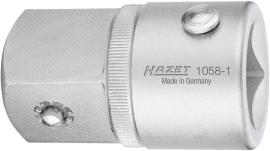 HAZET Vergrößerungsstück 1058-1 ∙ 3/4 Zoll (20 mm) Vierkant hohl ∙ 1 Zoll (25 mm) Vierkant massiv ∙ Länge: 60,6 mm Produktbild