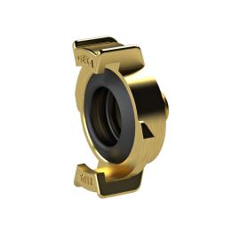 RIEGLER GEKA-Gewindestück, starr, Messing blank, G 3/8 AG Produktbild