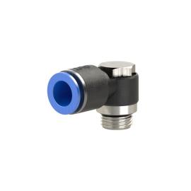 RIEGLER L-Steckverschraubung »Blaue Serie« drehbar, G1/4 a., max.15 Ø10mm Produktbild