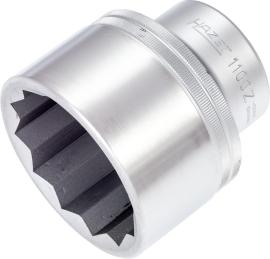 HAZET Steckschlüsseleinsatz 1100Z-65 ∙ 1 Zoll (25 mm) Vierkant hohl ∙ Außen Doppelsechskant Profil ∙ SW 65 mm Produktbild