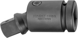 HAZET Schlag-, Maschinenschrauber Gelenkstück 1106S ∙ 1 Zoll (25 mm) Vierkant hohl ∙ 1 Zoll (25 mm) Vierkant massiv ∙ Länge: 125 mm Produktbild
