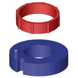 Korbspulen-/Zentrieradapter